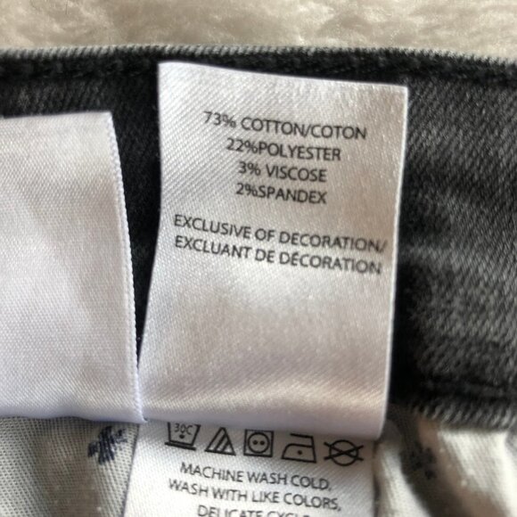 LUCKY Brand Faded Black Distressed Stretch Slim Tapered Jeans Size W36/L32 - Picture 7 of 10